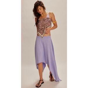 Free People Indigo Sweater Skirt Lavendar sz XS NWT